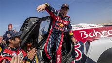 Carlos Sainz se raduje z triumfu na Rallye Dakar 2020. Carlos Sainz se raduje z triumfu na Rallye Dakar 2020.