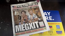 Princ Harry a vévodkyn Meghan na obálce New York Post (New York, 9. ledna 2020)