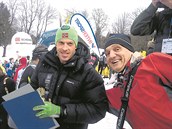 Jizerskou 50 si David Vávra oblíbil už dávno. Na snímku z roku 2012 s norskou... Jizerskou 50 si David Vávra oblíbil už dávno. Na snímku z roku 2012 s norskou...