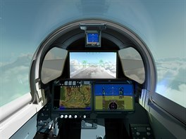 Systém eXternal Visibility System vyuívá kameru a displej, aby pilotovi...