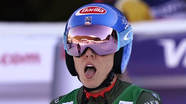 LEVA V CLI. Mikaela Shiffrinov po sjezdu v Bansku.