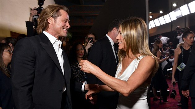 Brad Pitt a Jennifer Anistonov na SAG Awards (Los Angeles, 19. ledna 2020)
