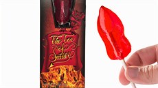 To je ono, extra pálivé lízátko od spolenosti Flamethrower Candy Company.