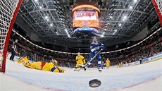 Marnost českého brankaře Jakuba Kováře při Utkání hvězd KHL. Formát akce by se... Marnost českého brankaře Jakuba Kováře při Utkání hvězd KHL. Formát akce by se...