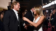 Brad Pitt a Jennifer Anistonová na SAG Awards (Los Angeles, 19. ledna 2020)