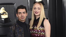 Joe Jonas a Sophie Turnerová na cenách Grammy (Los Angeles, 26. ledna 2020)