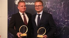 Vítězové pražského a středočeského kola Podnikatele roku Vít Kutnar (vpravo) a... Vítězové pražského a středočeského kola Podnikatele roku Vít Kutnar (vpravo) a...