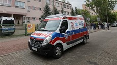 Polský sanitní vůz. Polský sanitní vůz.
