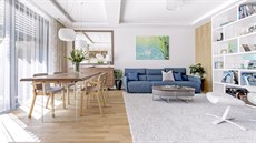 Požadavek majitelů na vzdušný a prosvětlený interiér splňuje přízemní prostor... Požadavek majitelů na vzdušný a prosvětlený interiér splňuje přízemní prostor...