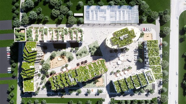 V Západní bráně v brněnském Starém Lískovci vyroste na dvouhektarovém pozemku pět budov se šesti až osmnácti patry. „Využíváme teras, balkonů a zelených střech,“ říká šéf projektu Jiří Martinák.