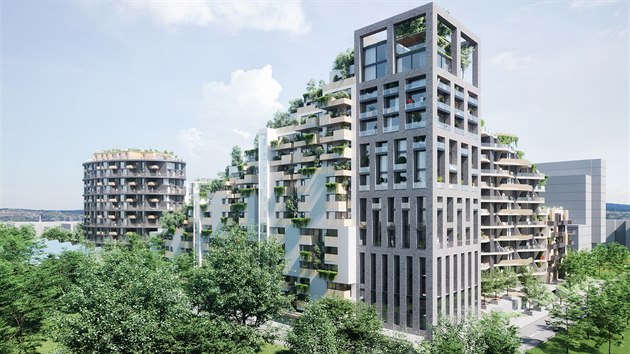 V Západní bráně v brněnském Starém Lískovci vyroste na dvouhektarovém pozemku pět budov se šesti až osmnácti patry. „Využíváme teras, balkonů a zelených střech,“ říká šéf projektu Jiří Martinák.