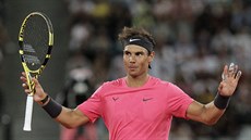 Rafael Nadal při exhibici v Kapském Městě. Rafael Nadal při exhibici v Kapském Městě.