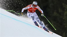 Německý lyžař Thomas Dressen na trati sjezdu v Ga-Pa Německý lyžař Thomas Dressen na trati sjezdu v Ga-Pa