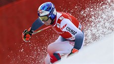 Francouzský lyžař Alexis Pinturault na trati obřího slalomu v Ga-Pa Francouzský lyžař Alexis Pinturault na trati obřího slalomu v Ga-Pa
