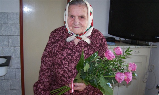 Marie Holíková z Blíkovic na Znojemsku byla ve 108 letech nejstarí obankou...