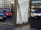 Následky orkánu Sabina u metra Pankrác. Následky orkánu Sabina u metra Pankrác.