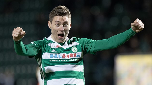 Záložník Bohemians Jan Vodháněl v zápase proti Slavii. Záložník Bohemians Jan Vodháněl v zápase proti Slavii.