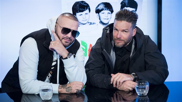 Slovenští rapeři Rytmus (Patrik Vrbovský) a Ego (Michal Straka) v diskusním... Slovenští rapeři Rytmus (Patrik Vrbovský) a Ego (Michal Straka) v diskusním...