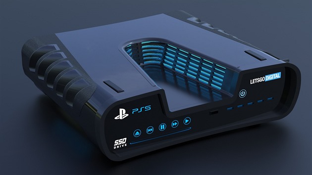 Render vytvořený na základě dev-kitu PlayStation 5 Render vytvořený na základě dev-kitu PlayStation 5