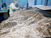 Mapa je dlouhodobě největší atrakcí Moravského kartografického centra ve... Mapa je dlouhodobě největší atrakcí Moravského kartografického centra ve...