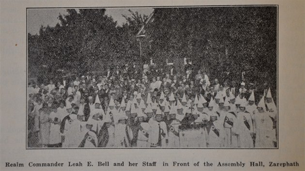 eny Ku Klux Klanu na shromdn Dne vlastenectv v New Jersey v roce 1929