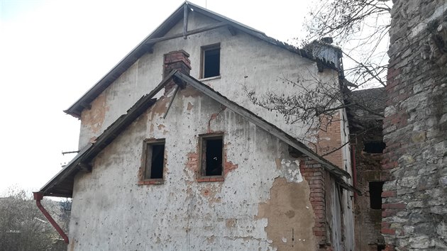 Zchátralý mlýn v Moravské Třebové