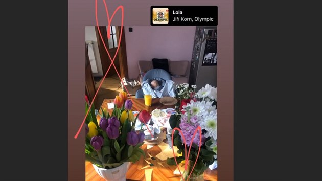 Berenika Kohoutov se na Instagramu pochlubila fotkou miminka. Dcei dala jmno Lola (16. nora 2020)