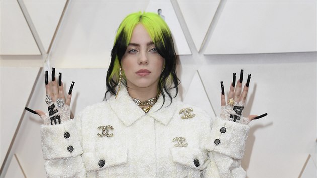 Billie Eilish na Oscarech (Los Angeles, 10. února 2020)