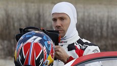 Sébastian Ogier při Švédské rallye. Sébastian Ogier při Švédské rallye.