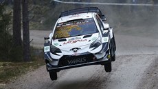 Jari-Matti Latvala při Švédské rallye. Jari-Matti Latvala při Švédské rallye.