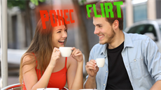 Muži jsou pověstní tím, že nerozpoznají flirtování od kamarádského „pokecu“.... Muži jsou pověstní tím, že nerozpoznají flirtování od kamarádského „pokecu“....