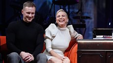 Zpvaka Markéta Konviková a její partner René Kubo v Show Jana Krause (2020)