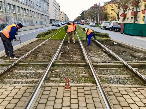Pípravy na rekonstrukci tramvajové trati v úseku Poliklinika Vysoany ...