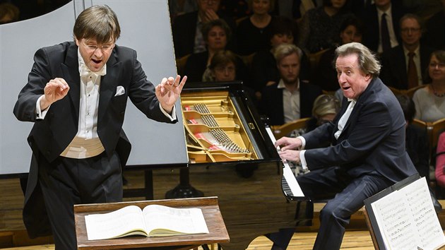 Dirigent Tomáš Netopil a pianista Rudolf Buchbinder Dirigent Tomáš Netopil a pianista Rudolf Buchbinder