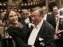 Ornella Muti a Richard Lugner na Plese v Opee (Víde, 20. února 2020)