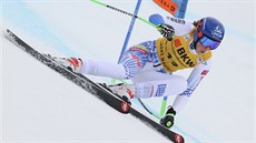 Slovenka Petra Vlhová na trati super-G v rámci alpské kombinace v Crans Montaně Slovenka Petra Vlhová na trati super-G v rámci alpské kombinace v Crans Montaně