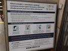 Snímek ze stanice metra Strašnická na lince A. Snímek ze stanice metra Strašnická na lince A.