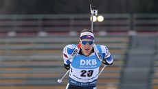 Ondřej Moravec v závodu s hromadným startem v Novém Městě na Moravě. Ondřej Moravec v závodu s hromadným startem v Novém Městě na Moravě.