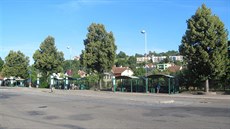 Autobusové nádraží v Luhačovicích. Autobusové nádraží v Luhačovicích.