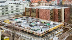 Přístavba vědecké knihovny v Českých Budějovicích. Přístavba vědecké knihovny v Českých Budějovicích.