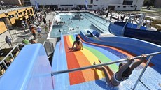 Nové koupaliště se v Zubří otevřelo v srpnu 2019. Nové koupaliště se v Zubří otevřelo v srpnu 2019.
