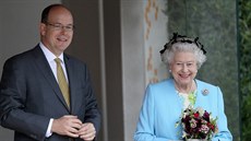 Monacký kníe Albert II. a britská královna Albta II. (Londýn, 23. kvtna...