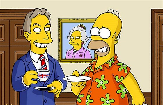 Simpsonovi - Homer a Tony Blair - Seriál Simpsonovi (15. ada) - Homer a Tony...