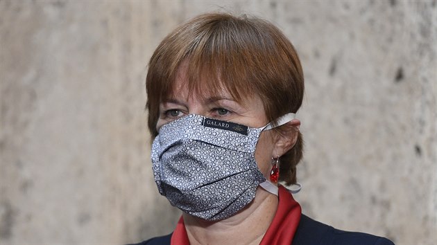 Hlavní hygienička Jarmila Rážová na tiskové konferenci ministerstva... Hlavní hygienička Jarmila Rážová na tiskové konferenci ministerstva...
