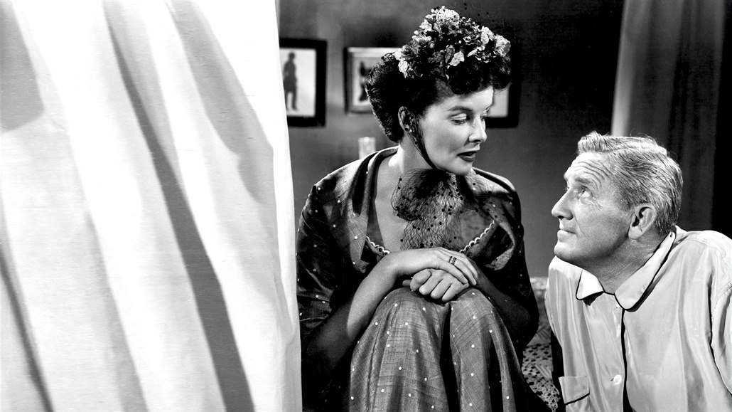 Spencer Tracy a Katharine Hepburnnová ve filmu Adamovo ebro 1949)