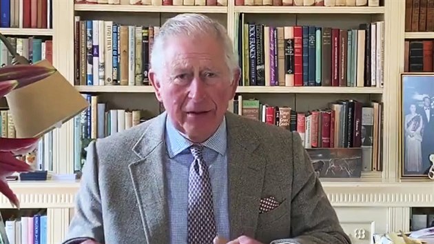Princ Charles promluvil o karantn kvli koronaviru (1. dubna 2020).