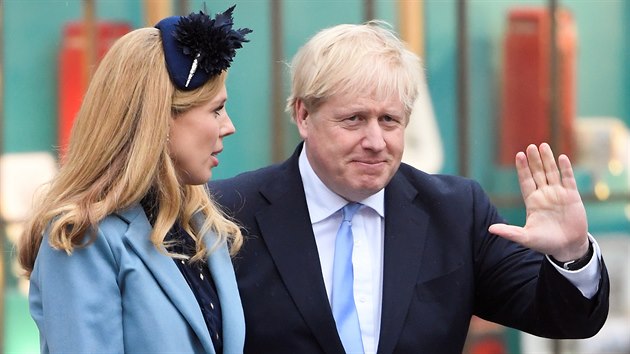 Carrie Symondsov a Boris Johnson (Londn, 9. bezna 2020)