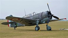 Stíhačka Curtiss Hawk 75 v barvách francouzského letectva. I na těchto strojích... Stíhačka Curtiss Hawk 75 v barvách francouzského letectva. I na těchto strojích...
