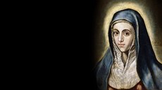 Panna Marie (Mater Dolorosa) na slavném oleji El Greca z roku 1597. Dnes se... Panna Marie (Mater Dolorosa) na slavném oleji El Greca z roku 1597. Dnes se...
