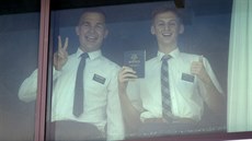 Mormonští misionáři po příjezdu do Austrálie strávili kvůli pandemii koronaviru... Mormonští misionáři po příjezdu do Austrálie strávili kvůli pandemii koronaviru...